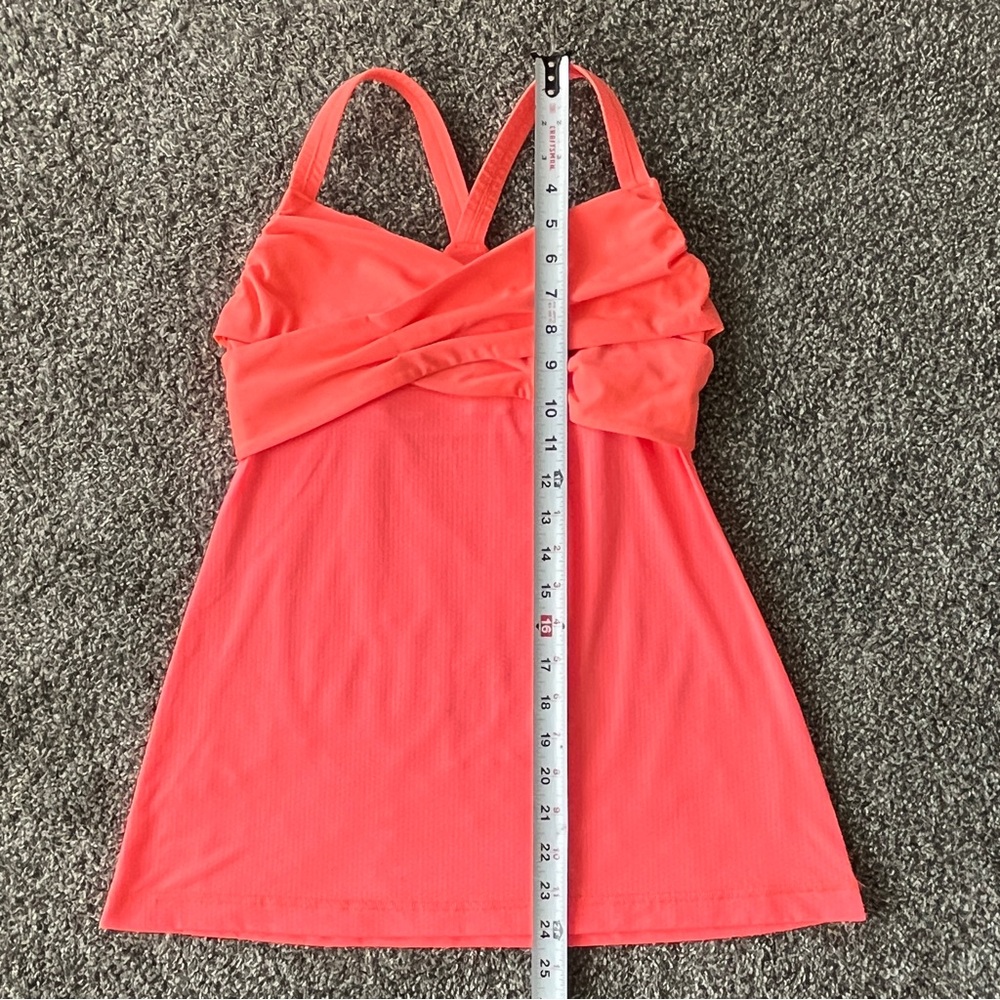 lululemon athletica Orange Wrap It Up Tank Size 8 - Picture 6 of 8